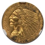 1911 $2.50 Indian Gold Quarter Eagle MS-61 NGC