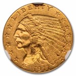 1911 $2.50 Indian Gold Quarter Eagle MS-62 NGC