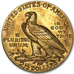 1911 $2.50 Indian Gold Quarter Eagle XF
