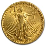 1911 $20 St Gaudens Gold Double Eagle MS-61 PCGS