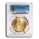 1911 $20 St Gaudens Gold Double Eagle MS-66 PCGS