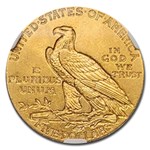 1911 $5 Indian Gold Half Eagle AU-58 NGC