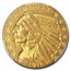 1911 $5 Indian Gold Half Eagle MS-62+ PCGS CAC