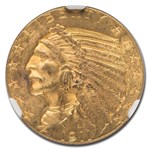 1911 $5 Indian Gold Half Eagle MS-63 NGC
