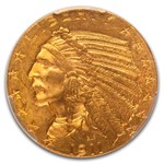 1911 $5 Indian Gold Half Eagle MS-64+ PCGS