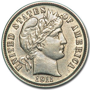 1911 Barber Dime AU