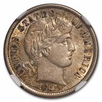 1911 Barber Dime MS-61 NGC