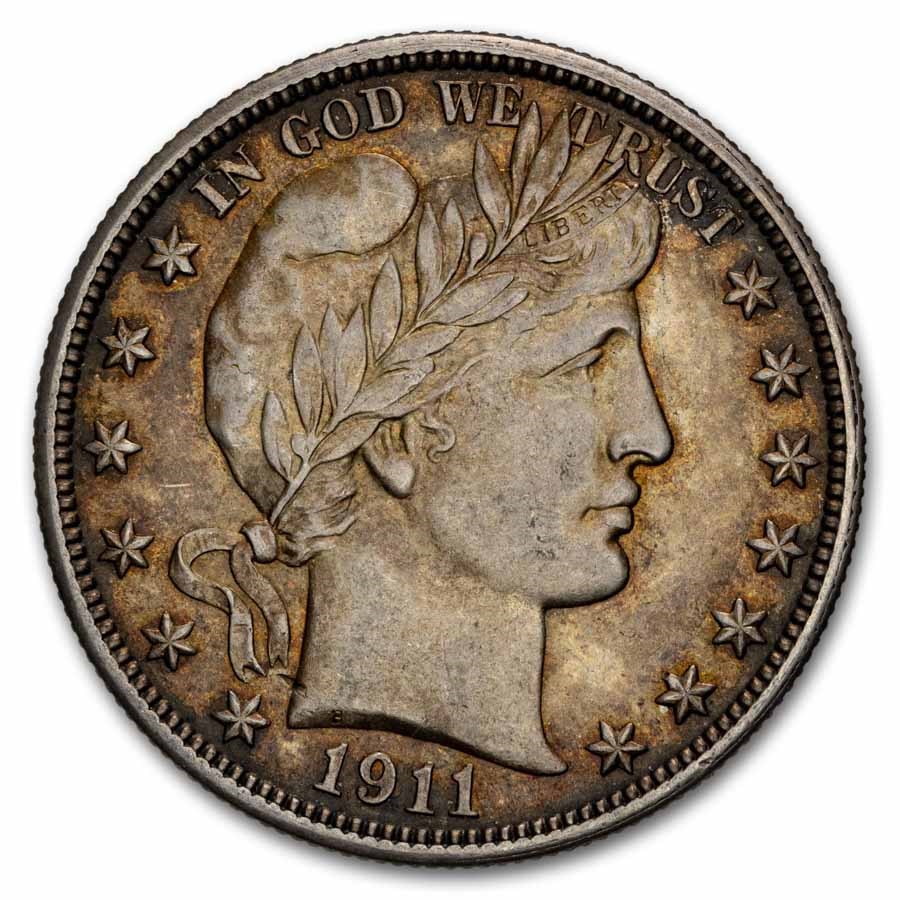 1911 Barber Half Dollar AU