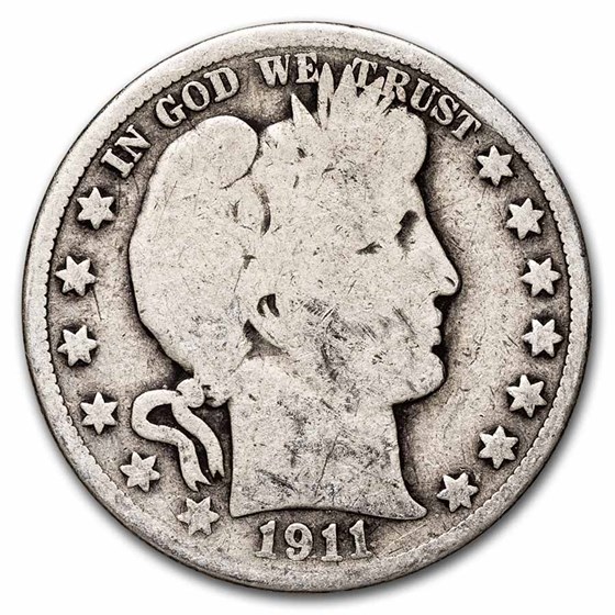 1911 Barber Half Dollar Good 1911 Barber Half Dollar Good