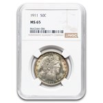 1911 Barber Half Dollar MS-65 NGC