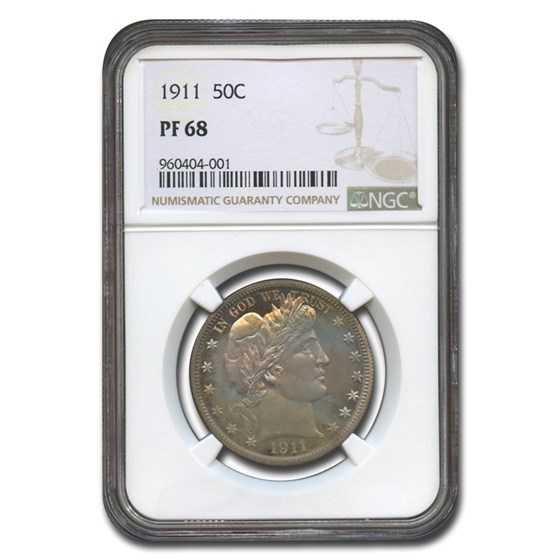1911 Barber Half Dollar PF-68 NGC 1911 Barber Half Dollar PF-68 NGC