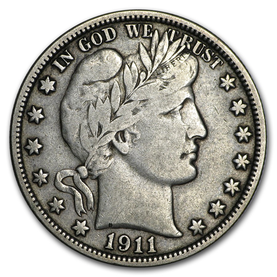 1911 Barber Half Dollar VF