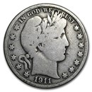 1911 Barber Half Dollar VG