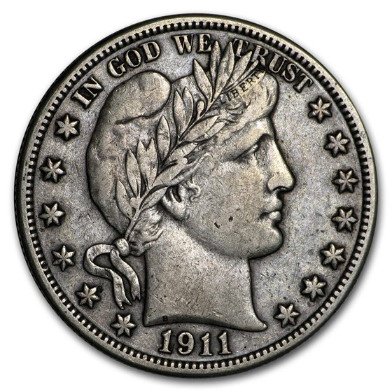 1911 Barber Half Dollar XF 1911 Barber Half Dollar XF