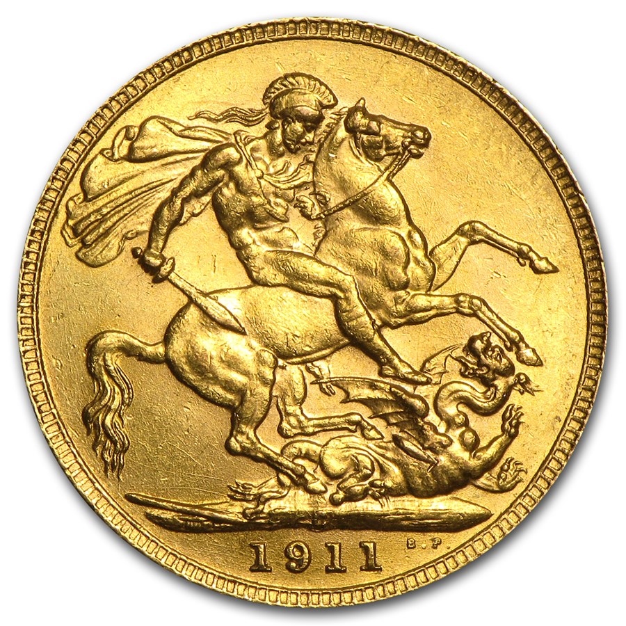1911-C Canada Gold Sovereign George V BU