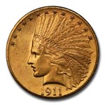 1911-D $10 Indian Gold Eagle MS-64 PCGS