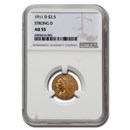 1911-D $2.50 Indian Gold Quarter Eagle AU-55 NGC (Strong D) 1911-D $2.50 Indian Gold Quarter Eagle AU-55 NGC (Strong D)