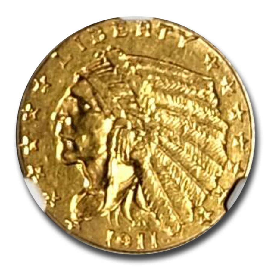 アンティークコイン 金貨 1911-D US Indian Quarter Eagle Gold Coin