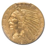 1911-D $2.50 Indian Gold Quarter Eagle MS-64 PCGS (Strong D)