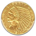 1911-D $2.50 Indian Gold Quarter Eagle MS-64 PCGS (Strong D)