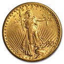 1911-D $20 Saint-Gaudens Gold Double Eagle AU