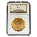 1911-D $20 St Gaudens Gold Double Eagle MS-62 NGC