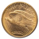 1911-D $20 St Gaudens Gold Double Eagle MS-62 PCGS