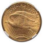 1911-D $20 St Gaudens Gold Double Eagle MS-63 NGC
