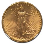 1911-D $20 St Gaudens Gold Double Eagle MS-64 NGC