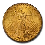 1911-D $20 St Gaudens Gold Double Eagle MS-64 PCGS CAC