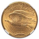 1911-D $20 St Gaudens Gold Double Eagle MS-65+ NGC