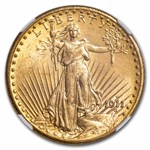 1911-D $20 St Gaudens Gold Double Eagle MS-65 NGC