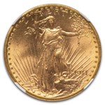 1911-D $20 St Gaudens Gold Double Eagle MS-66 NGC