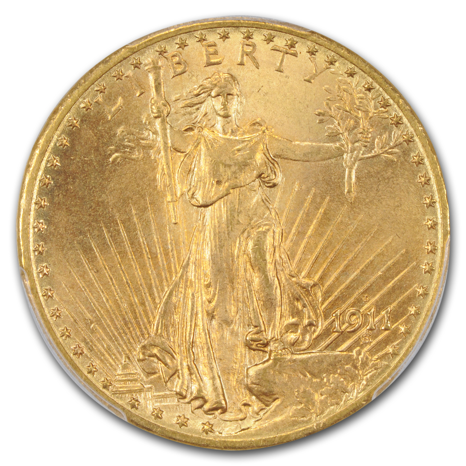 1911 D Saint Gaudens Double Eagle Value - APMEX