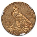 1911-D $5 Indian Gold Half Eagle AU-55 NGC