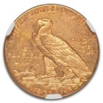 1911-D $5 Indian Gold Half Eagle MS-61 NGC