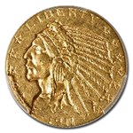1911-D $5 Indian Gold Half Eagle MS-61 PCGS