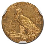 1911-D $5 Indian Gold Half Eagle MS-62 NGC