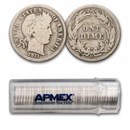 1911-D Barber Dime 50-Coin Roll Avg Circ