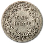 1911-D Barber Dime Fine