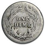 1911-D Barber Dime Good/VG