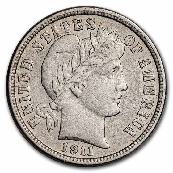 1911-D Barber Dime XF 1911-D Barber Dime XF