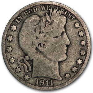 1911-D Barber Half Dollar Good 1911-D Barber Half Dollar Good