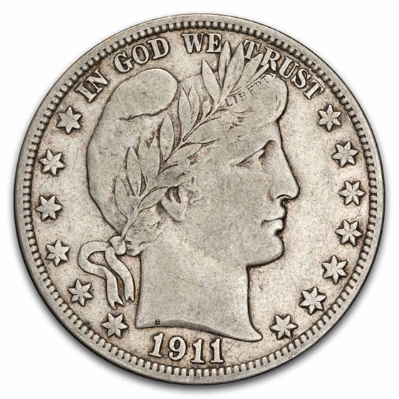 1911-D Barber Half Dollar VF