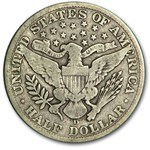 1911-D Barber Half Dollar VG