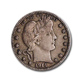 1911-D Barber Quarter Fine 1911-D Barber Quarter Fine