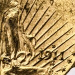 1911-D/D $20 St Gaudens Gold Double Eagle MS-64 NGC