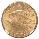 1911-D/D $20 St Gaudens Gold Double Eagle MS-64 NGC