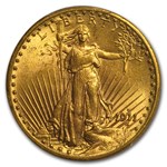 1911-D/D $20 St Gaudens Gold MS-63 PCGS (CAC, FS-501)