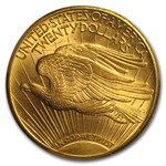 1911-D/D $20 St Gaudens Gold MS-63 PCGS (CAC, FS-501)